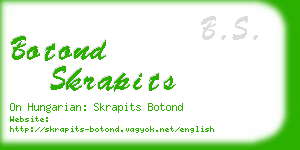 botond skrapits business card